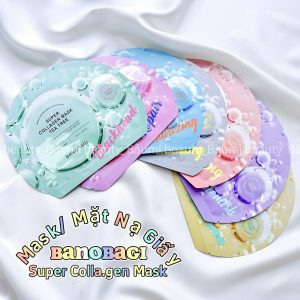 [Lẻ 1 miếng] Mask/ Mặt nạ giấy dưỡng cấp ẩm, ngăn lão hoá Banobagi Super Collagen 30gr - Hàn Quốc