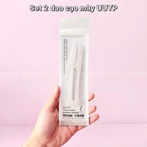 Set 2 dao cạo chân mày gọn gàng, sắc nét, an toàn UUYP Professional Eyebrow Trimmer