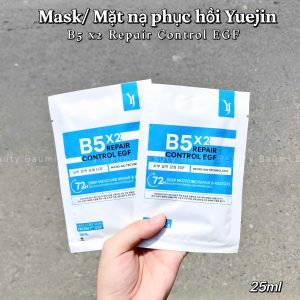 Mask/ Mặt nạ cấp ẩm, phục hồi Yuejin B5 x2 Repair Control EGF 25ml - Hàn Quốc