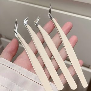 ( Lẻ 1 cây ) Nhíp gắp mi giả thép không gỉ đầu nhọn dễ thao tác NGMi30k
