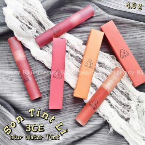 Son tint lì hiệu ứng mờ lì, không lộ viền 3CE Stylenanda Blur Water Tint 4.6g - Hàn Quốc