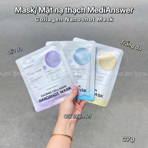 Mask/ Mặt nạ thạch dưỡng da ẩm mịn MediAnswer Nanoshot Mask 37g - Hàn Quốc 