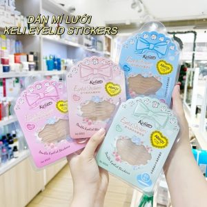 [ 60 miếng ] Miếng dán mí lưới Keli Eyelid Stickers + kèm keo dán