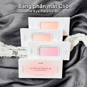 Bảng phấn mắt 12 ô xinh xắn nhiều tông màu Clio Pro Eye Palette Air 7.2g - Hàn Quốc
