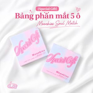 [Special Gift] Bảng phấn mắt 5 ô màu Mooekiss Soul Match Interchangeable Five-Color Eyeshadow 8.5g